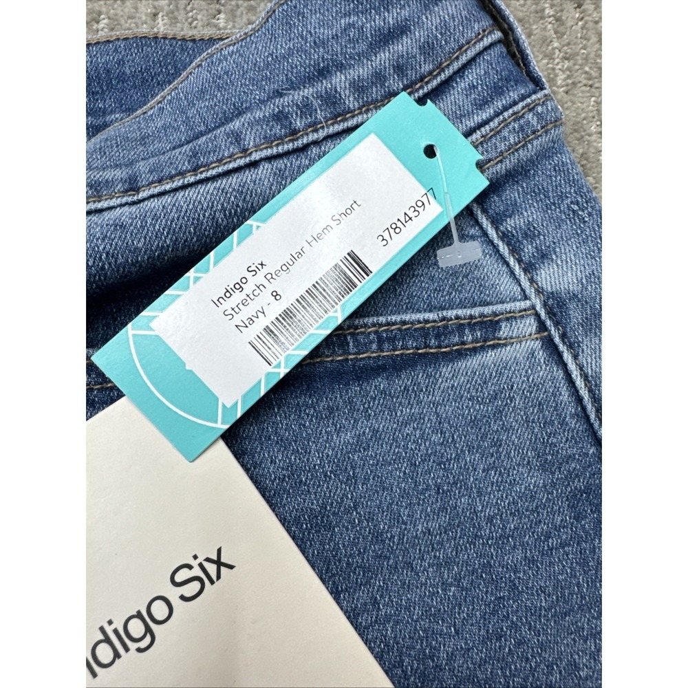 Indigo Six Size 29/8 Jean Short Shorts #638 - Picture 4 of 10